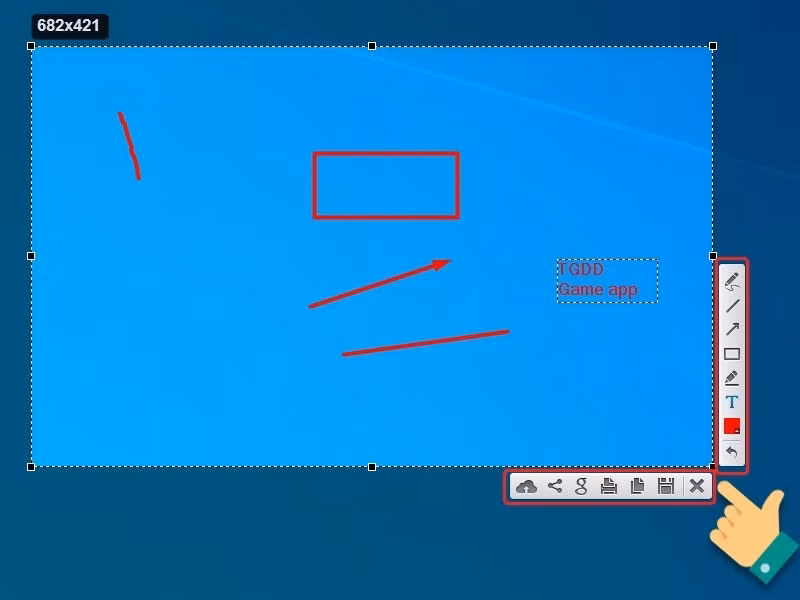 Bạn có thể tùy chỉnh ảnh với hai thanh công cụ