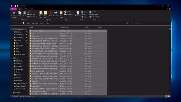 Nhấn Ctrl + A để chọn toàn bộ tệp
