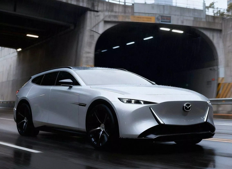 Hình ảnh render của mẫu xe mới của Mazda. Ảnh: Sugar Design.