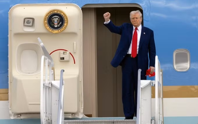 Tổng thống Mỹ Donald Trump tại Miami ngày 3/4. Ảnh: AP