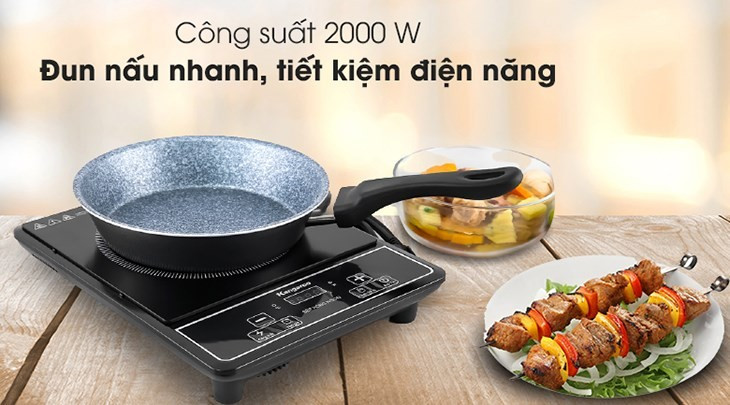 Bếp hồng ngoại giúp thức ăn được nấu chín nhanh chóng. Bếp hồng ngoại giúp thức ăn được nấu chín nhanh chóng.