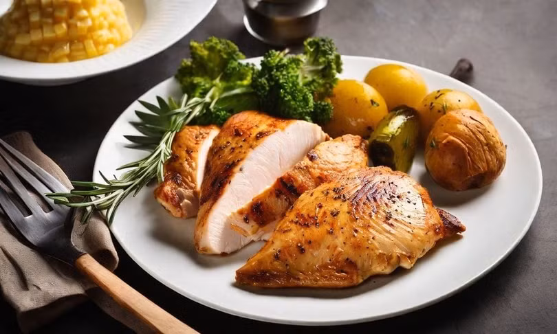 Thịt nạc, gia cầm và cá hay các sản phẩm từ sữa ít béo hoặc không béo và trứng là một số nguồn protein tốt nhất.