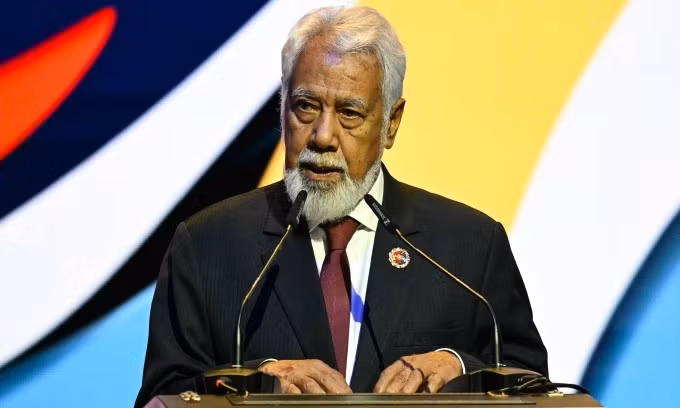 Thủ tướng Timor-Leste Xanana Gusmao phát biểu tại Hội nghị Cấp cao ASEAN tại Kuala Lumpur, Malaysia, ngày 26/10. Ảnh: AFP