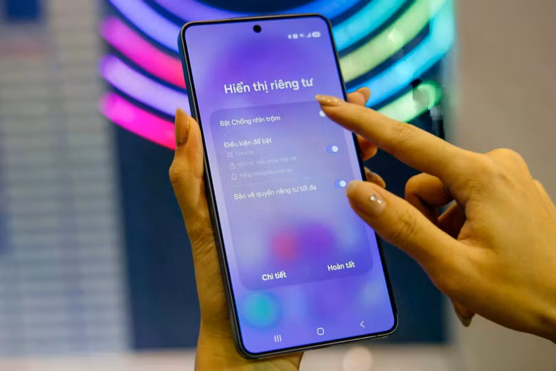 Giao diện cài đặt tính năng Privacy Display. Ảnh: Phương Lâm.