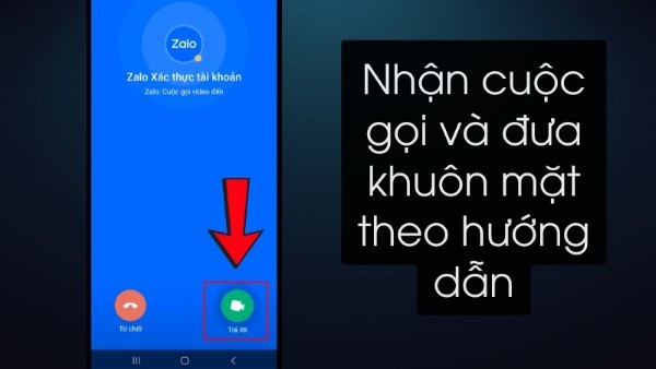 Zalo thực hiện cuộc gọi xác thực tự động