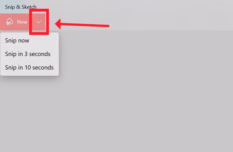 Bạn chọn chế độ hẹn giờ chụp màn hình phù hợp.