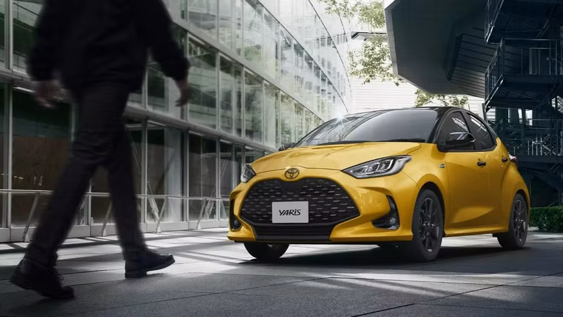 Toyota Yaris facelift 2026 không có nhiều khác biệt về thiết kế bên ngoài so với mẫu xe hiện hành. Ảnh: Toyota.