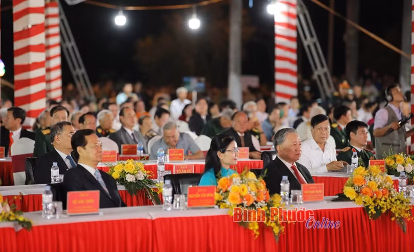 Tổng Bí thư Tô Lâm cùng đoàn công tác của Trung ương tham dự Lễ kỷ niệm 50 năm Ngày chiến thắng Phước Long