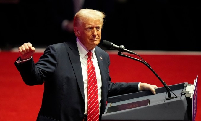 Tổng thống đắc cử Mỹ Donald Trump tại Washington ngày 19/1. Ảnh: AP Tổng thống đắc cử Mỹ Donald Trump tại Washington ngày 19/1. Ảnh: AP