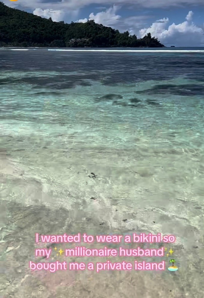 Hòn đảo tư nhân được triệu phú Dubai Jamal Al Nadak mua tặng vợ, tháng 9/2024. Ảnh: Soudi Al Nadak