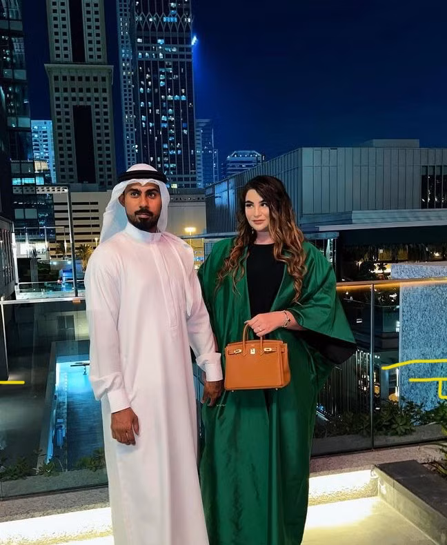 Soudi Al Nadak và người chồng triệu phú Jamal Al Nadak. Ảnh: Soudi Al Nadak