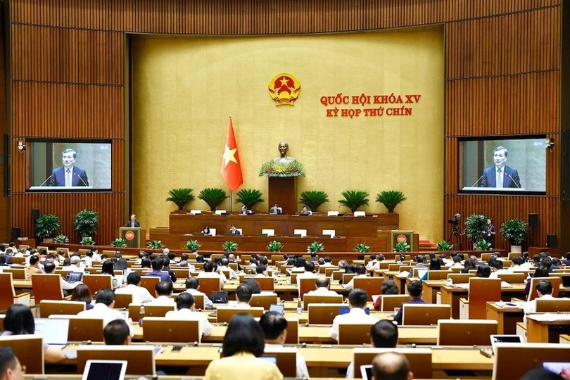 Quốc hội thảo luận về đề nghị sửa đổi, bổ sung một số điều của Hiến pháp năm 2013. (Ảnh: TTXVN) vna-potal-quoc-hoi-thao-luan-ve-de-nghi-sua-doi-bo-sung-mot-so-dieu-cua-hien-phap-nam-2013-8013473.jpg