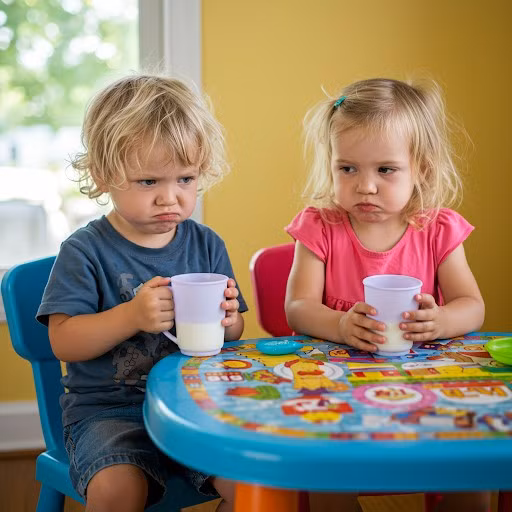 Khi uống sữa giả, trẻ không nhận được các chất dinh dưỡng cần thiết dễ ảnh hưởng tới sự phát triển lâu dài. Ảnh minh họa.