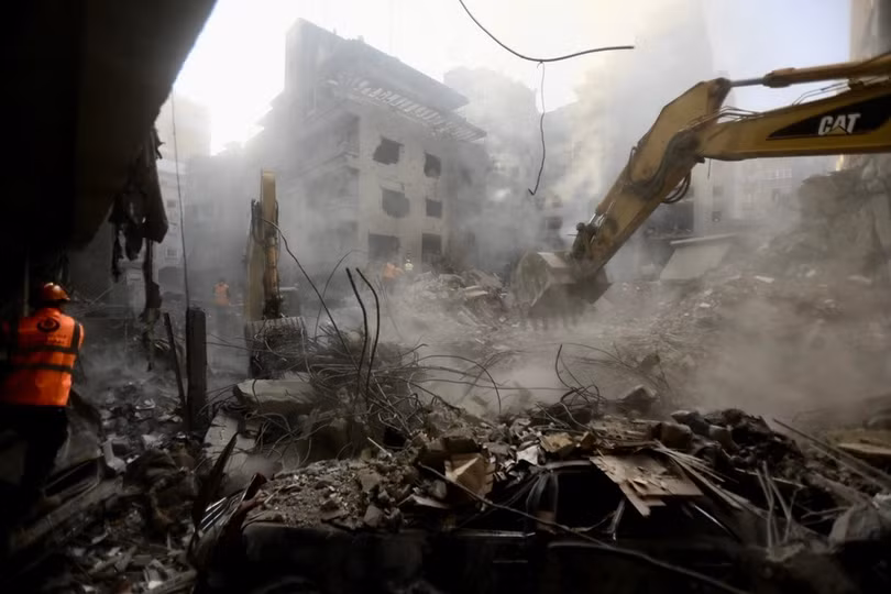 Cảnh đổ nát sau cuộc không kích của Israel tại Beirut, Liban, ngày 23/11/2024. (Nguồn: THX/TTXVN)