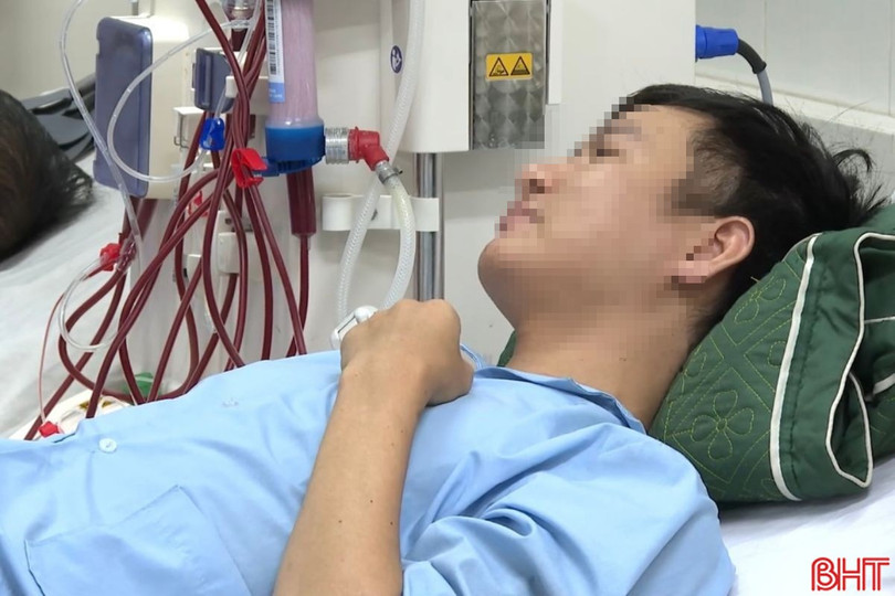 Bệnh nhân Trần Đ.Th.G tuần nào cũng phải đến bệnh viện để chạy thận lọc máu. image-7086.jpg