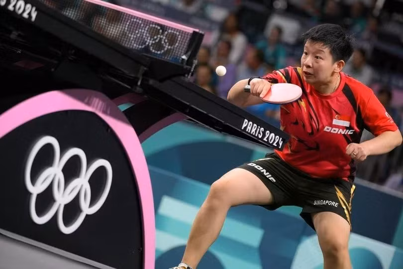 Zeng Jian là vận động viên bóng bàn nhập tịch của Singapore. Ảnh: The Straits Times.