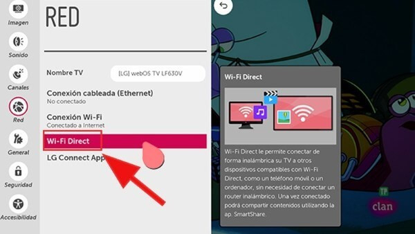 Kiểm tra tivi có hỗ trợ tính năng Wifi Display không.