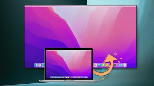 Kết quả màn hình máy tính được phản chiếu lên tivi