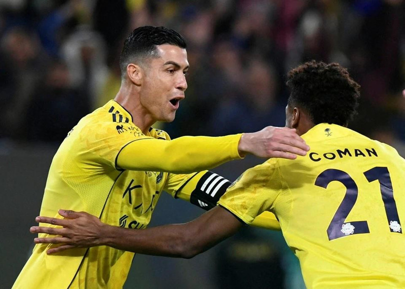 Ronaldo tỏa sáng trước Damac. Ảnh: Reuters.