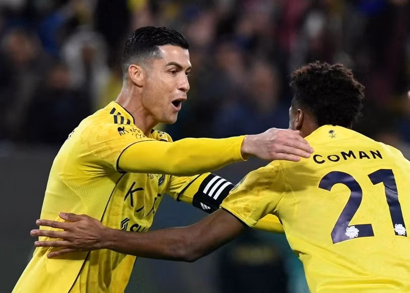 Ronaldo tỏa sáng trước Damac. Ảnh: Reuters.