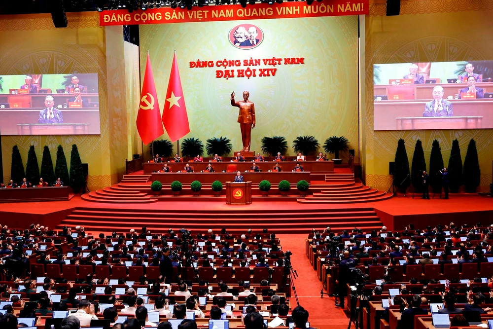 Đại hội đại biểu toàn quốc lần thứ XIV của Đảng. (Ảnh: TTXVN)