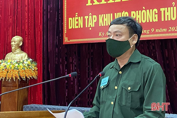 Huyện Kỳ Anh khai mạc diễn tập khu vực phòng thủ năm 2021