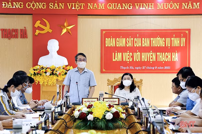 Thạch Hà cần tiếp tục rà soát quy chế làm việc của đảng bộ, chi bộ trực thuộc