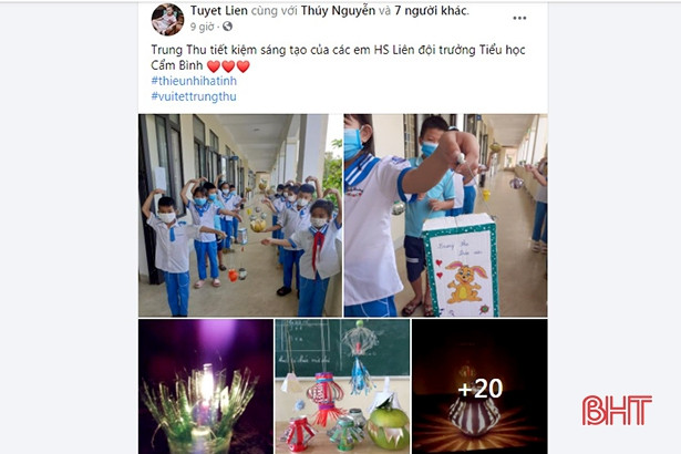 Thiếu nhi Hà Tĩnh vui Tết Trung thu qua mạng xã hội