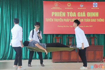 Nâng cao ý thức chấp hành pháp luật giao thông từ phiên toà giả định