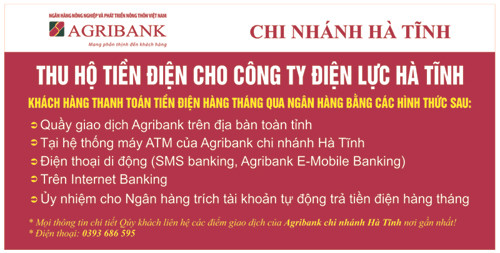 dien luc va agribank ha tinh hop tac thanh toan tien dien