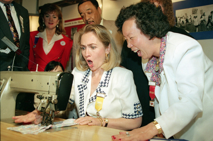 anh ba hillary tre trung ben chong trong chien dich tranh cu 1992