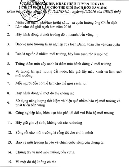 thiet thuc huong ung chien dich lam cho the gioi sach hon 2016