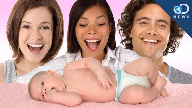 dua tre co 3 bo me dau tien trong lich su ra doi