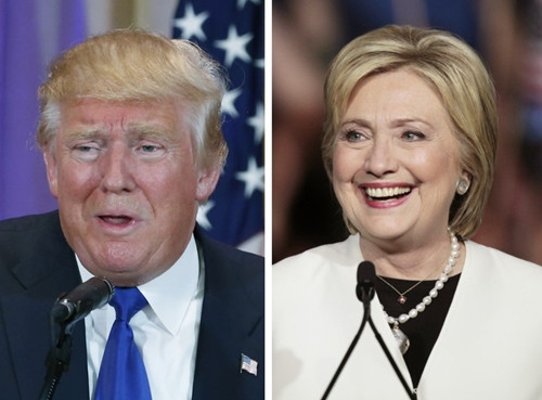 ba clinton dan truoc ong trump 5 diem
