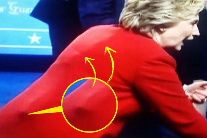 nghi van ba clinton gian lan trong buoi tranh luan