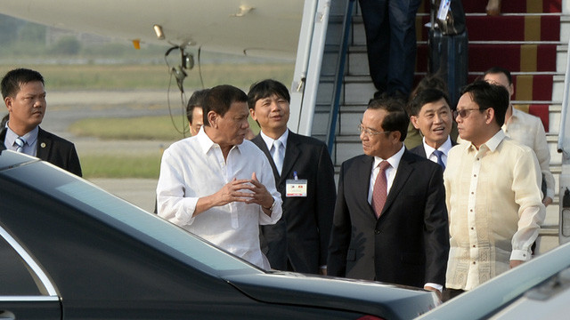 tong thong philippines den ha noi bat dau chuyen cong du viet nam