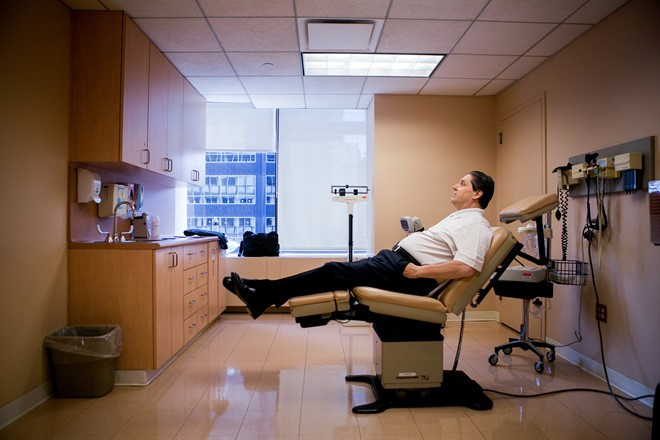 Ông S.Cara tại Trung tâm Ung thư Memorial Sloan - Kettering. lieu phap moi dieu tri benh ung thu