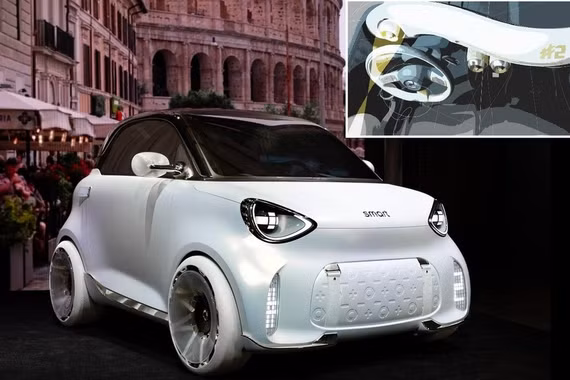 Xe điện mini Smart của Mercedes ra mắt, ngoại hình khác lạ