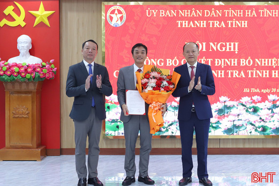 Công bố quyết định bổ nhiệm Chánh Thanh tra tỉnh Hà Tĩnh