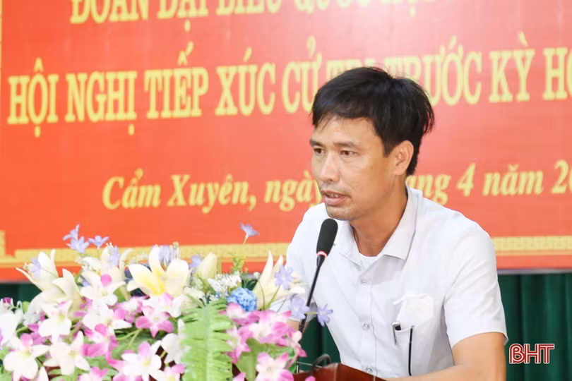 Cử tri thị trấn Thiên Cầm kiến nghị nhiều nội dung về thu hút đầu tư du lịch, dịch vụ