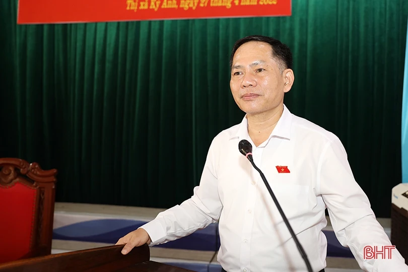 Cử tri TX Kỳ Anh quan tâm hạ tầng khu tái định cư, nguồn lực xây dựng đô thị