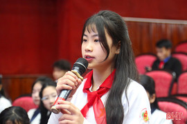 Trẻ em Nghi Xuân tham gia diễn đàn “ Điều em muốn nói” 