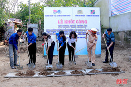 Khởi công nhà nhân ái cho đoàn viên khó khăn ở Nghi Xuân