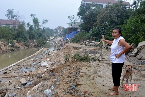 Kè Bình Lạng sạt lở, tiềm ẩn nguy cơ mất an toàn