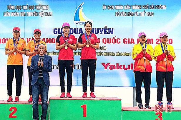 Hà Tĩnh giành 4 huy chương ngày đầu Giải Đua thuyền vô địch quốc gia 