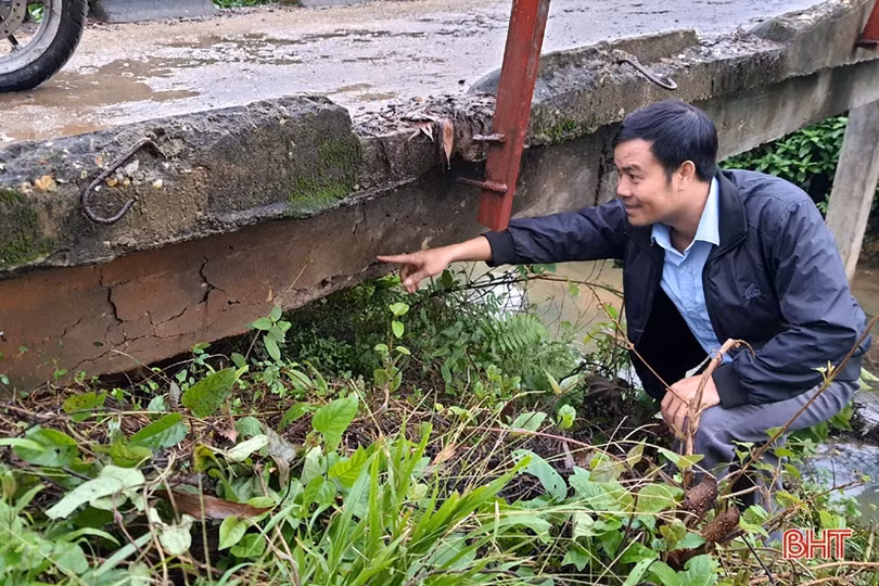 Đá “bất thình lình” rớt, cầu “liêu xiêu” trên nhiều tuyến giao thông ở Kỳ Anh