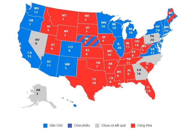 Trump chỉ còn một đường thắng ảnh 1 Ông Trump chỉ còn một kịch bản để chiến thắng