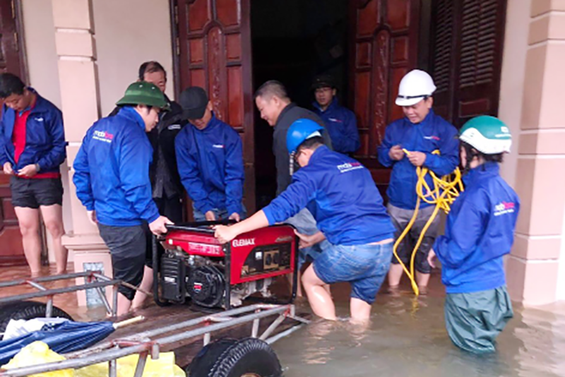 Mobifone Hà Tĩnh nỗ lực đảm bảo thông tin liên lạc trong bão lũ