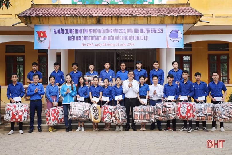 Tuổi trẻ Hà Tĩnh ra quân “Tình nguyện mùa đông 2020, xuân tình nguyện năm 2021”