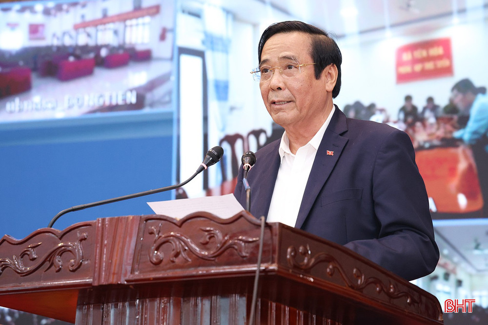 Ông Nguyễn Thanh Bình - Bí thư Đảng ủy, Chủ tịch Hội Người cao tuổi Việt Nam trình bày chương trình hành động.